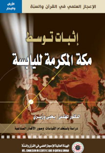 إثبات توسط مكة المكرمة لليابسة